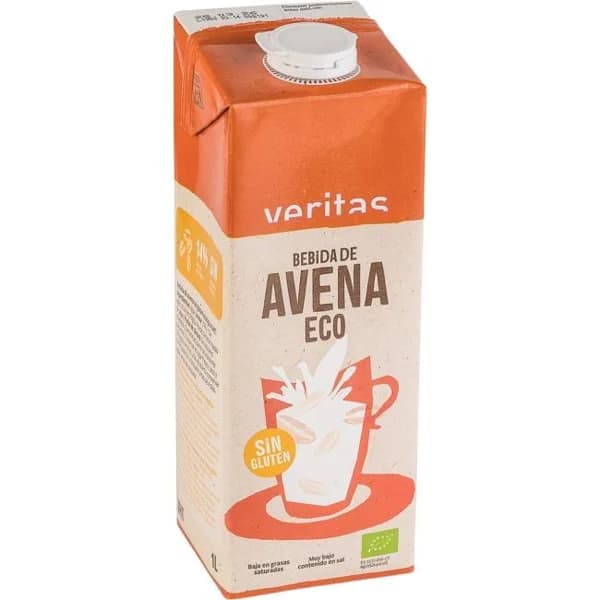 Bebida de avena sin gluten eco VERITAS, brik 1 litro - 1 l - Imagen del producto en Findit