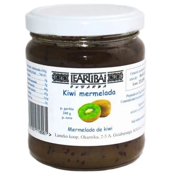 Mermelada de kiwi LEARTIBAI, frasco 240 g - 0.24 kg - Imagen del producto en Findit
