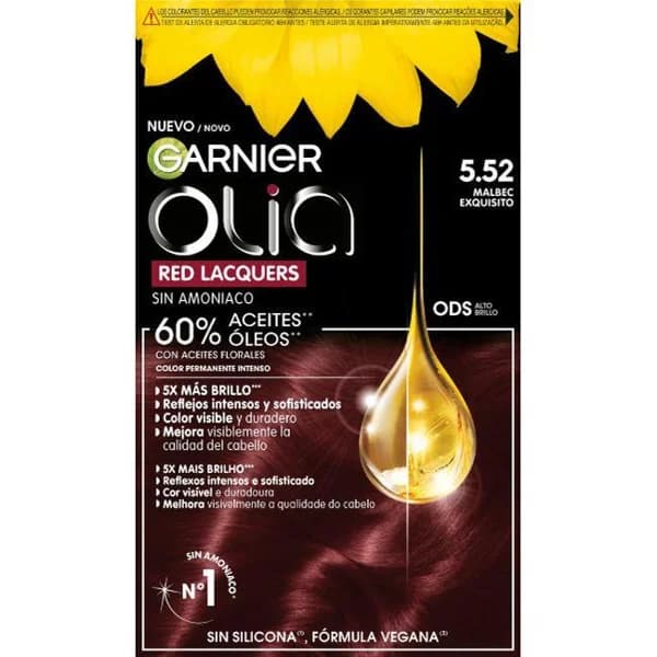 Tinte 5.52 merlot exquisito OLIA, caja 1 ud - 1 ud - Imagen del producto en Findit