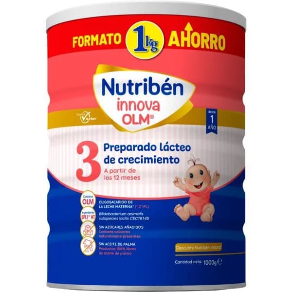 Leche de crecimiento NUTRIBEN 3, lata 1.000 g - 0 kg - Imagen del producto en Findit