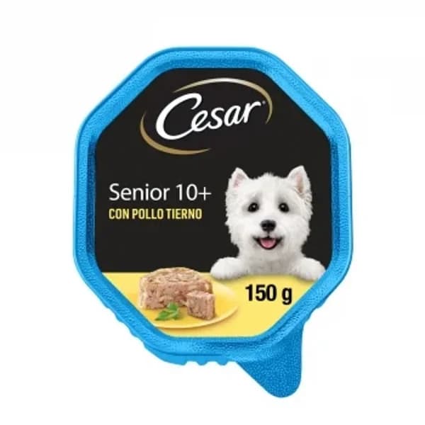Comida húmeda de pollo para perros senior Cesar 150 g. - 0.15 kg - Imagen del producto en Findit