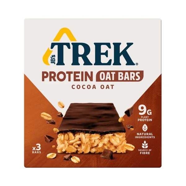 JB´S TREK Barritas de avena y cacao con alto contenido en proteína 3 uds.150 gr. - 0.15 kg - Imagen del producto en Findit