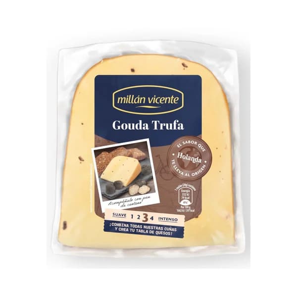 MILLÁN VICENTE Queso gouda trufa cuña 150 g. - 0.15 kg - Imagen del producto en Findit