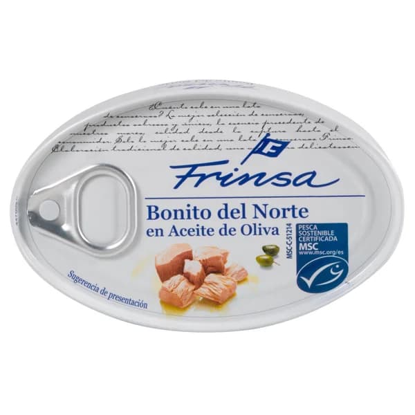 FRINSA Bonito del norte en aceite de oliva, 73 g. - 0.07 kg - Imagen del producto en Findit