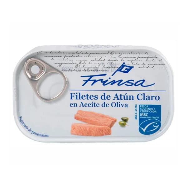 FRINSA Filetes de atún calvo en aceite de oliva 78 g. - 0.08 kg - Imagen del producto en Findit