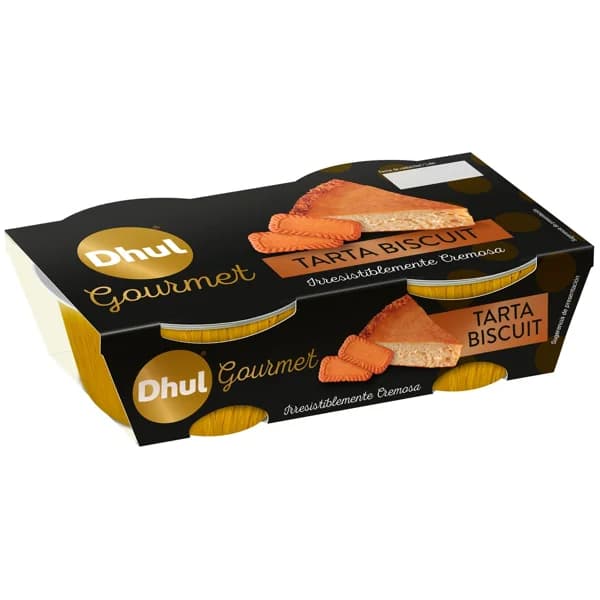 DHUL Gourmet Tarta de queso y galletas 2 x 100 g. - 0.2 kg - Imagen del producto en Findit