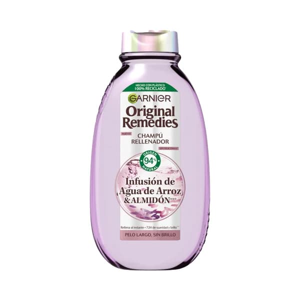 ORIGINAL REMEDIES de Garnier Champú rellenador para cabellos largos y sin brillo 300 ml. - 0.3 l - Imagen del producto en Findit