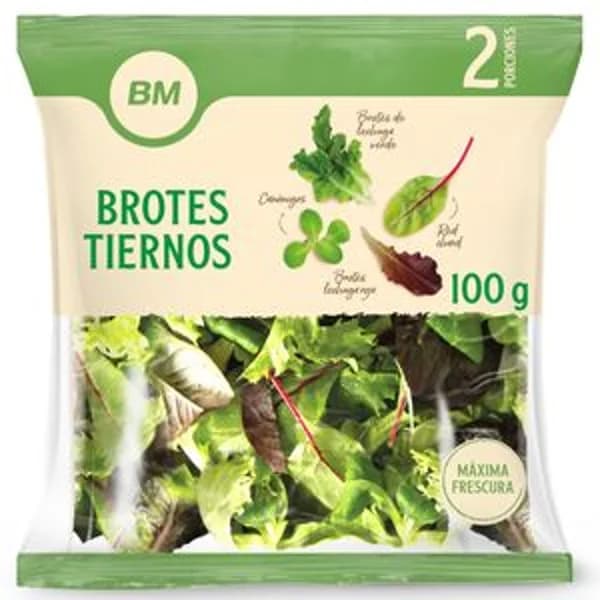 Ensalada brotes tiernos 100 g - 0.1 kg - Imagen del producto en Findit
