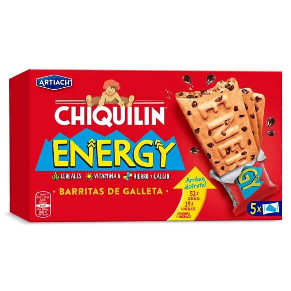 Galletas con chocolate energy Artiach Chiquilin caja 150 g - 0.15 kg - Imagen del producto en Findit