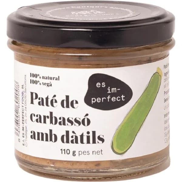 Paté de Calabacín y Dátiles ES IM-PERFECT, frasco 110 g - 1 ud - Imagen del producto en Findit
