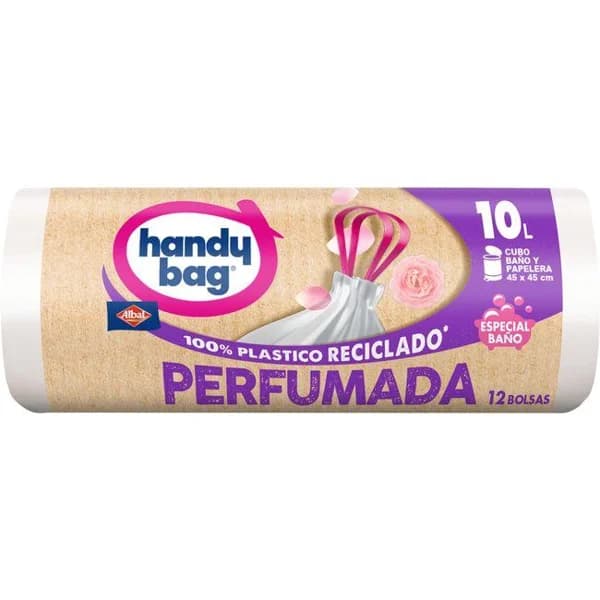 Bolsa de basura baño perfumada 10 l HANDY BAG, paquete 12 uds - 12 ud - Imagen del producto en Findit