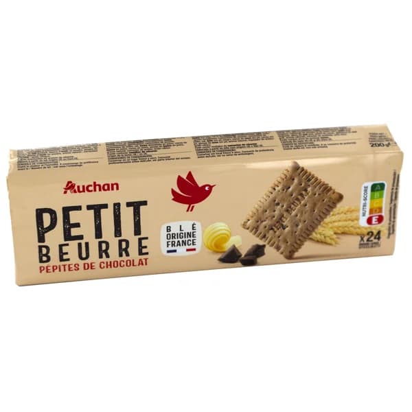 PRODUCTO ALCAMPO Galletas de mantequilla con pepitas de chocolate 200 g. - 0.2 kg - Imagen del producto en Findit