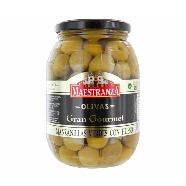MAESTRANZA Aceitunas verdes manzanilla con hueso MAESTRANZA GRAN GOURMET bote de 600 g. - 0.6 kg - Imagen del producto en Findit