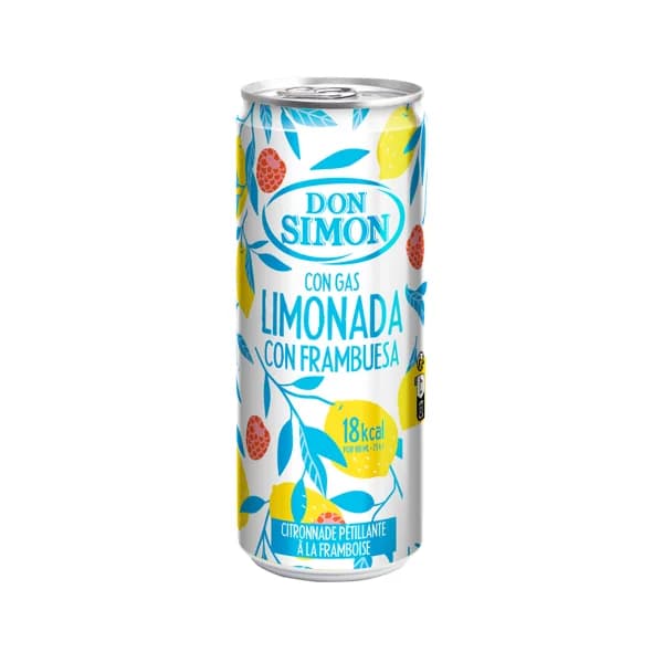 DON SIMON Bebida con gas de limonada con frambuesa, en fomarto lata, 330 ml. - 0.33 l - Imagen del producto en Findit