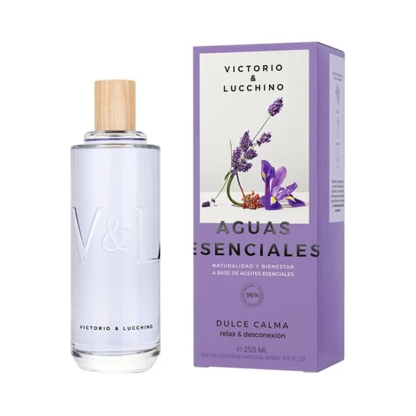 VITORIO & LUCCHINO Eau de toilette para hombre con vaporizador en spray VITORIO & LUCCHINO Aguas esenciales te quiero verde 250 ml. - 0.25 l - Imagen del producto en Findit