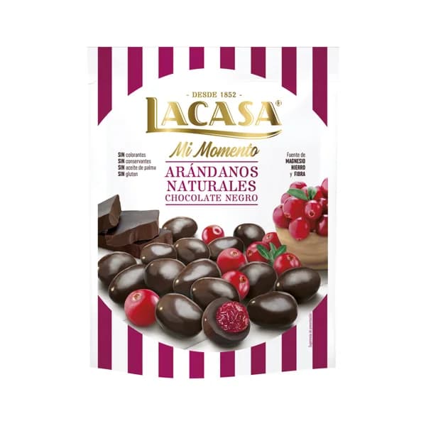 LACASA Arándanos naturales chocolate negro 125 g. - 0.13 kg - Imagen del producto en Findit