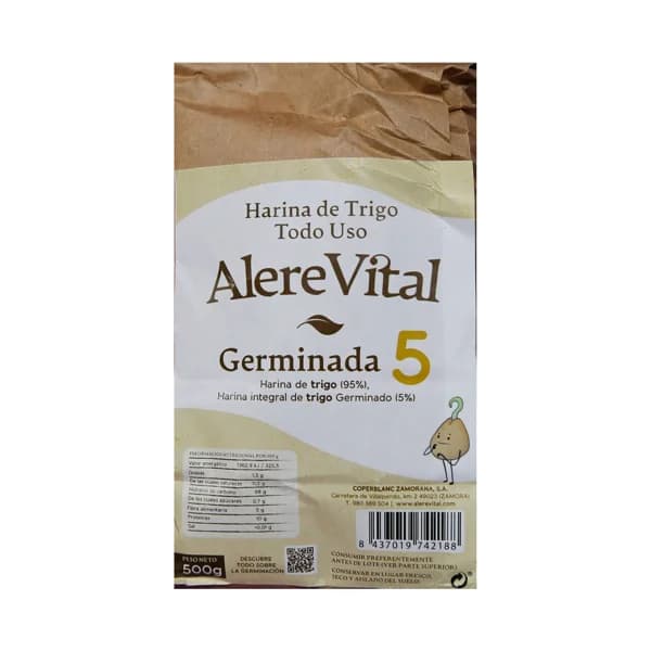 ALERE VITAL Harina de trigo germida 500 g. - 0.5 kg - Imagen del producto en Findit