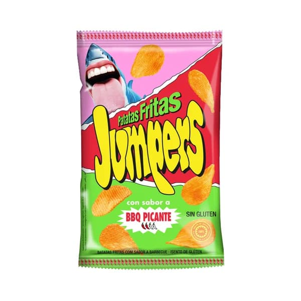 JUMPERS Patatas onduladas con sabor a BBQ picante 110 g - 0.11 kg - Imagen del producto en Findit