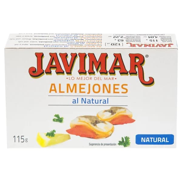 JAVIMAR Almejones al natural 63 g. - 0.06 kg - Imagen del producto en Findit