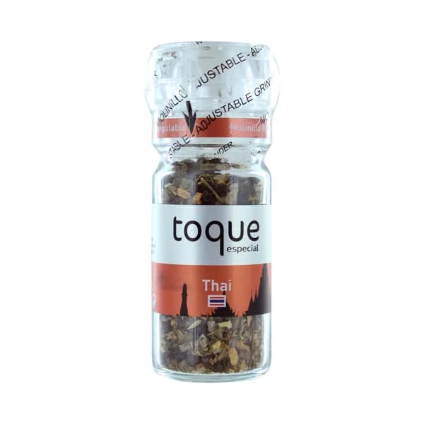 TOQUE Sazonador Thai ideal para pescados, mariscos, verduras, sopas y ensaladas TOQUE frasco de 38 g. - 1 ud - Imagen del producto en Findit