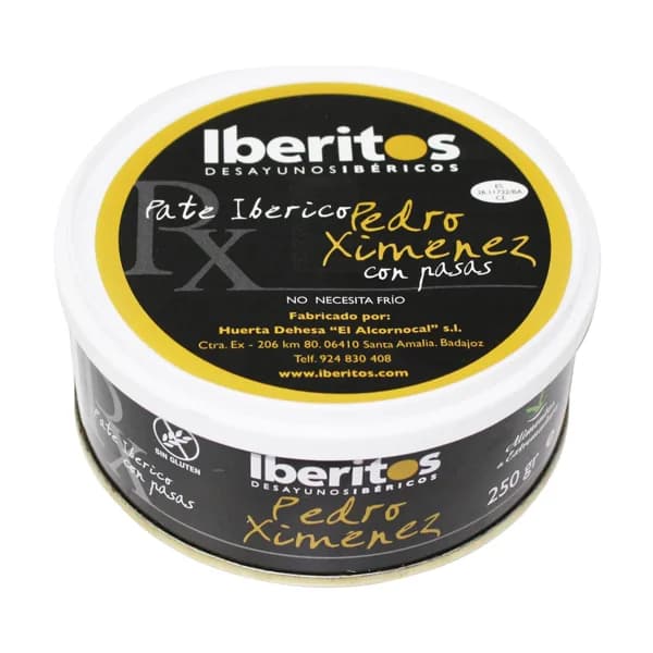 IBERITOS Pate iberico Pedro Ximenez con pasas IBERITOS 250 g. - 0.25 kg - Imagen del producto en Findit