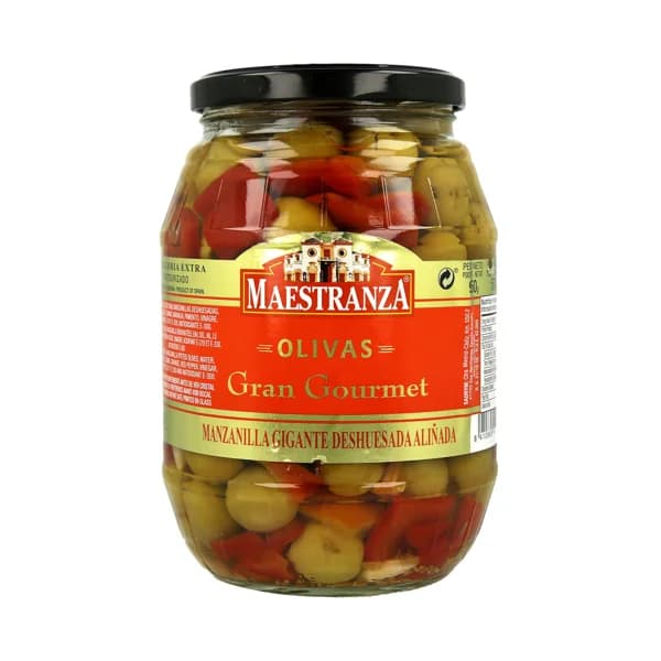 MAESTRANZA Aceituna aliñada manzanilla sin hueso MAESTRANZA 570 g. - 0.57 kg - Imagen del producto en Findit