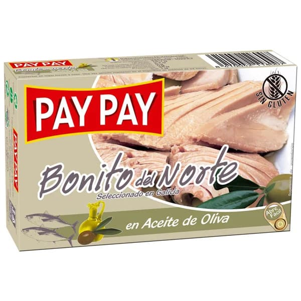 PAY PAY Bonito del norte en aceite de oliva lata de 72 g. - 0.07 kg - Imagen del producto en Findit