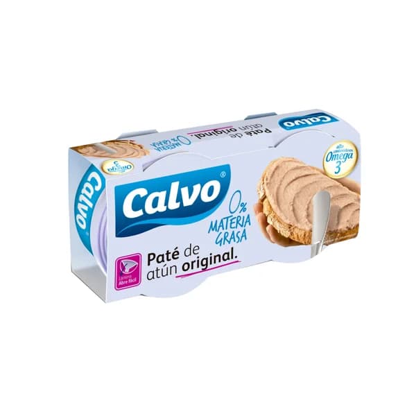CALVO Paté de atún con 0% de materia grasa CALVO lata de 75 g. pack de 2 ud. - 0.15 kg - Imagen del producto en Findit