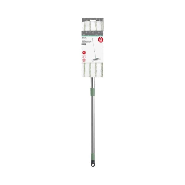 ACTUEL Mopa de microfibra (lavable en lavadora) con palo telescópico (74 - 130 cm.) de aluminio. - 1 ud - Imagen del producto en Findit