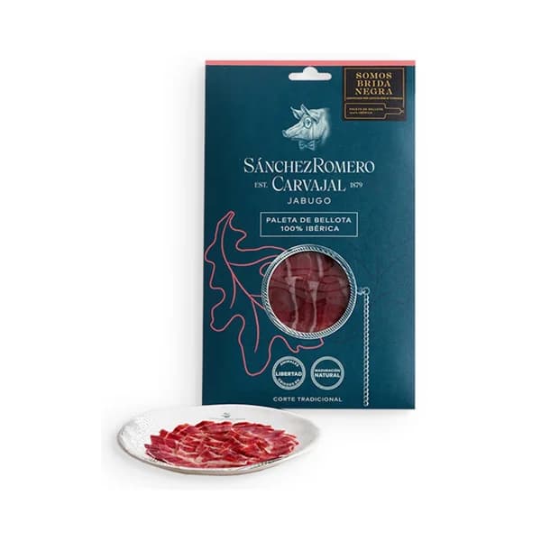 SÁNCHEZ ROMERO CARVAJAL Paleta de bellota (100% raza ibérica), cortada en lonchas SANCHEZ ROMERO CARVAJAL 70 g. - 0.07 kg - Imagen del producto en Findit