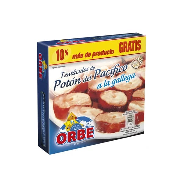 ORBE Tentáculos de potón del Pacífico a la gallega 72 g. - 0.07 kg - Imagen del producto en Findit