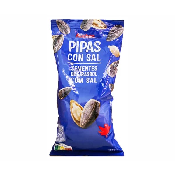 PRODUCTO ALCAMPO Pipas de girasol tostada y salada 130 g. - 0.13 kg - Imagen del producto en Findit