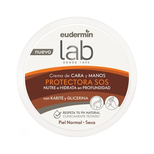 EUDERMIN Crema nutritiva e hidratante de cara y manos con glicerina y karité, para pieles normales a secas EUDERMIN 200 ml. - 0.2 l - Imagen del producto en Findit