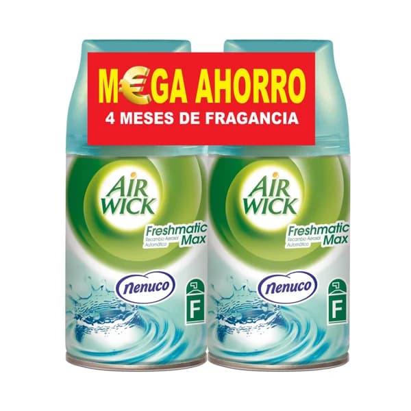 AIR WICK Ambientador lote de 2 recambios de ambientador automático con esencia a colonia nenuco AIR WICK Freshmatic Max. - 0.5 l - Imagen del producto en Findit