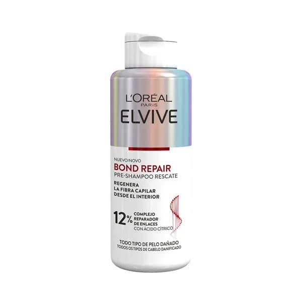 ELVIVE Pre-champú regenerador de la fibra capilar, para todo tipo de pelo dañado ELVIVE Bond repair de L´oréal 200 ml. - 0.2 l - Imagen del producto en Findit