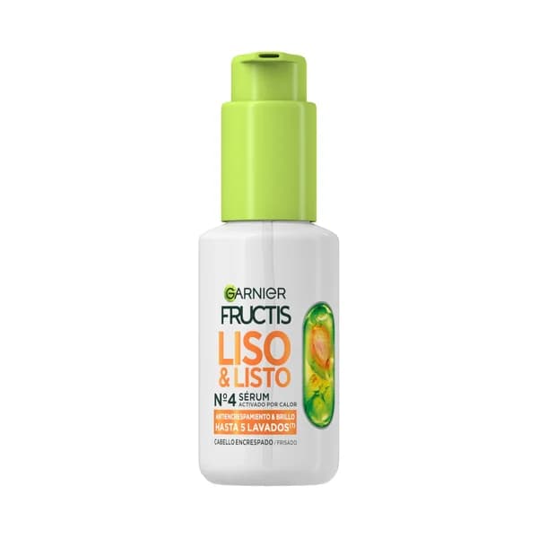 FRUCTIS Liso y listo nº 4 Sérum capilar activado por calor, para cabellos encrespados 50 ml. - 0.05 l - Imagen del producto en Findit