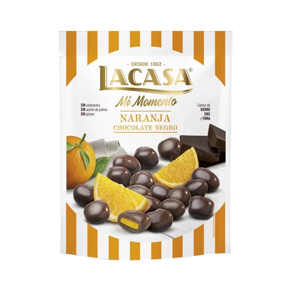 LACASA Bola de chocolate negro relleno de naranja 125 g. - 0.13 kg - Imagen del producto en Findit
