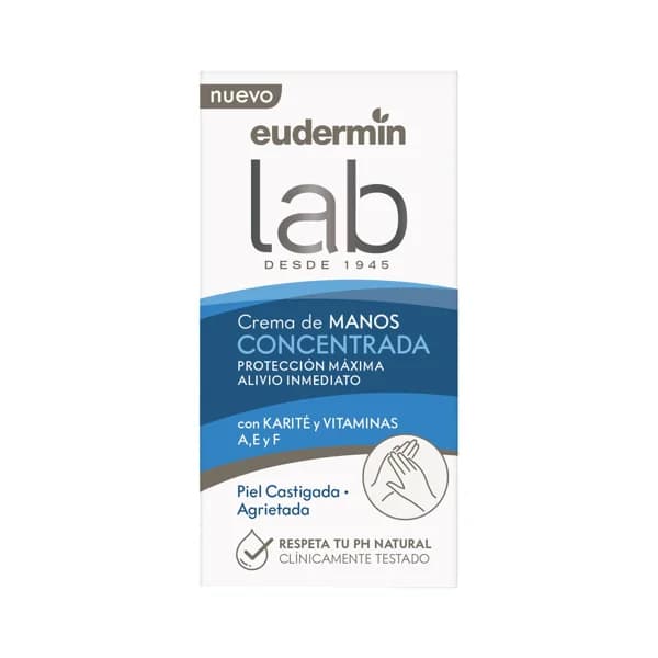 EUDERMIN Crema de manos concentrada con Karite y vitaminas (A, E y F), para piel castigada o agrietada EUDERMIN 50 ml. - 0.05 l - Imagen del producto en Findit