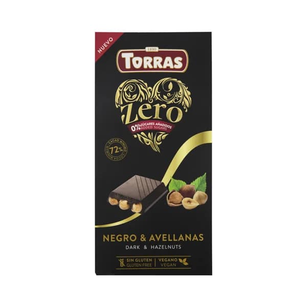 TORRAS Chocolate negro con avellanas 150 g. - 0.15 kg - Imagen del producto en Findit