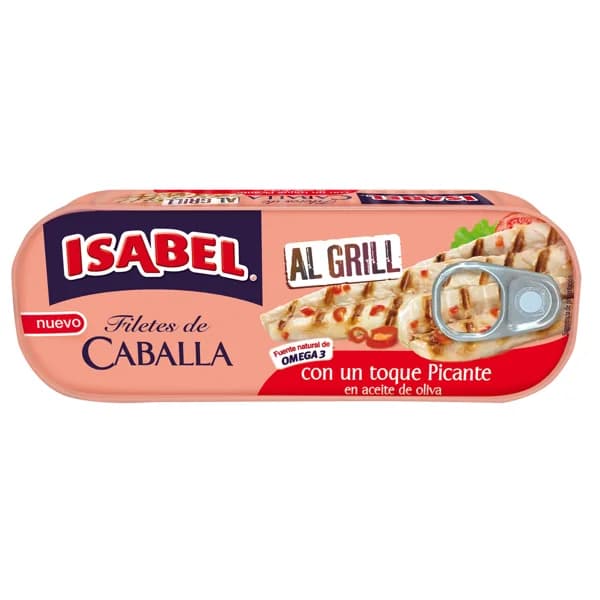 ISABEL Filetes de caballa al grill, con un toque picante 120 g. - 0.09 kg - Imagen del producto en Findit
