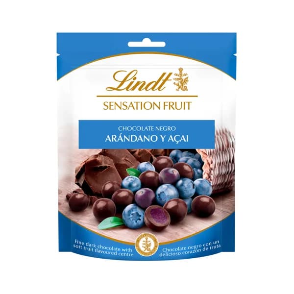 LINDT Bolas de chocolate rellenas de arándanos y açai 150 g. - 0.15 kg - Imagen del producto en Findit