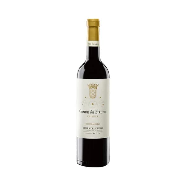CONDE DE SIRUELA  Vino tinto crianza con D.O. Ribera del Duero CONDE DE SIRUELA botella de 75 cl - 1 ud - Imagen del producto en Findit
