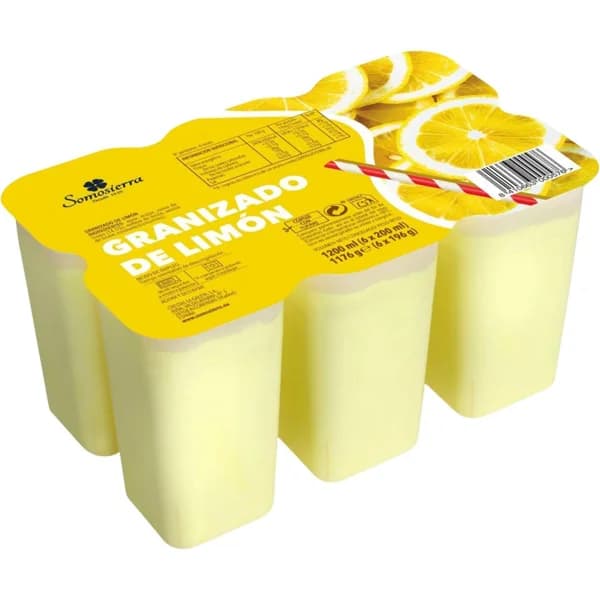 Granizado de limón SOMOSIERRA, pack 6x200 ml - 1.2 l - Imagen del producto en Findit