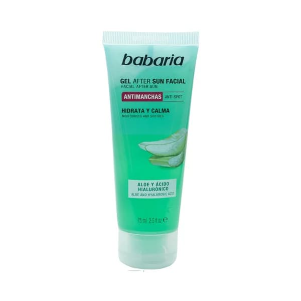 BABARIA Gel after sun facial antimanchas con aloe vera y ácido Hialurónico 75 ml. - 0.08 l - Imagen del producto en Findit