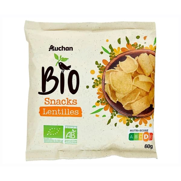 PRODUCTO ALCAMPO Bio Snacks de lentenjas ecológicas 60 g. - 0.06 kg - Imagen del producto en Findit