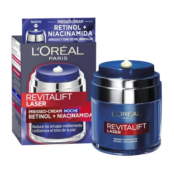 L´ORÉAL PARIS Crema de noche reductora de arrugas con Retinol y Niacinamida L´ORÉAL PARIS Revitalift laser 50 ml. - 0.05 l - Imagen del producto en Findit