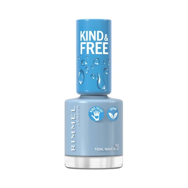 RIMMEL Kind & free tono 152 Tidal wave blue Laca de uñas a base de plantas, 8 ml. - 1 ud - Imagen del producto en Findit