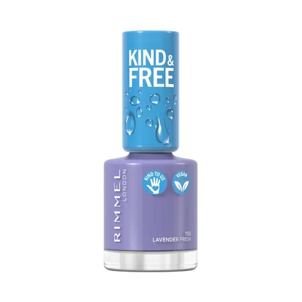 RIMMEL Kind & free tono 153 Lavender light Laca de uñas a base de plantas, 8 ml. - 1 ud - Imagen del producto en Findit