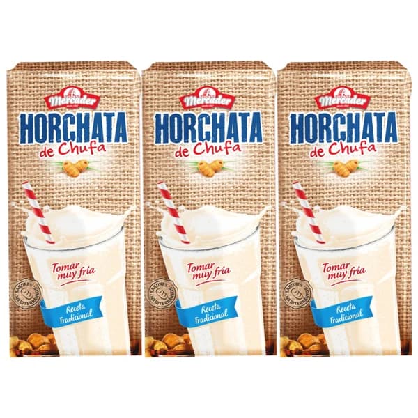 MERCADER Horchata de chufa UHT, receta tradicional MERCADER 3 x 200 ml. - 0.6 l - Imagen del producto en Findit