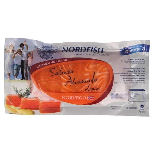 NORDFISH Salmòn ahumado lomos NORDFISH 150 g - 0.15 kg - Imagen del producto en Findit